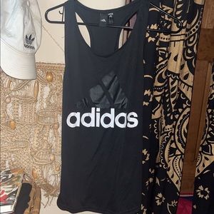 black Adidas workout tank top- size medium